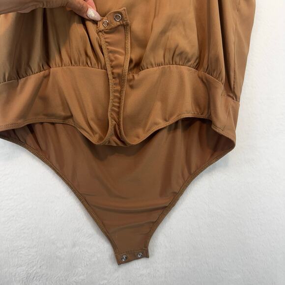 Express‎ Women's Tank Bodysuit Size XL Thin Adjustable Straps Thong Snap Closure - Picture 7 of 8